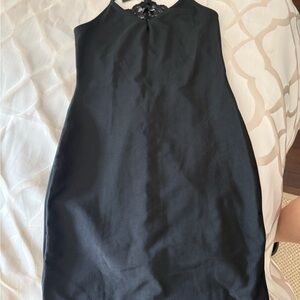 Fashion Nova Black Sleeveless Lace-Back Bodycon Mini Dress
